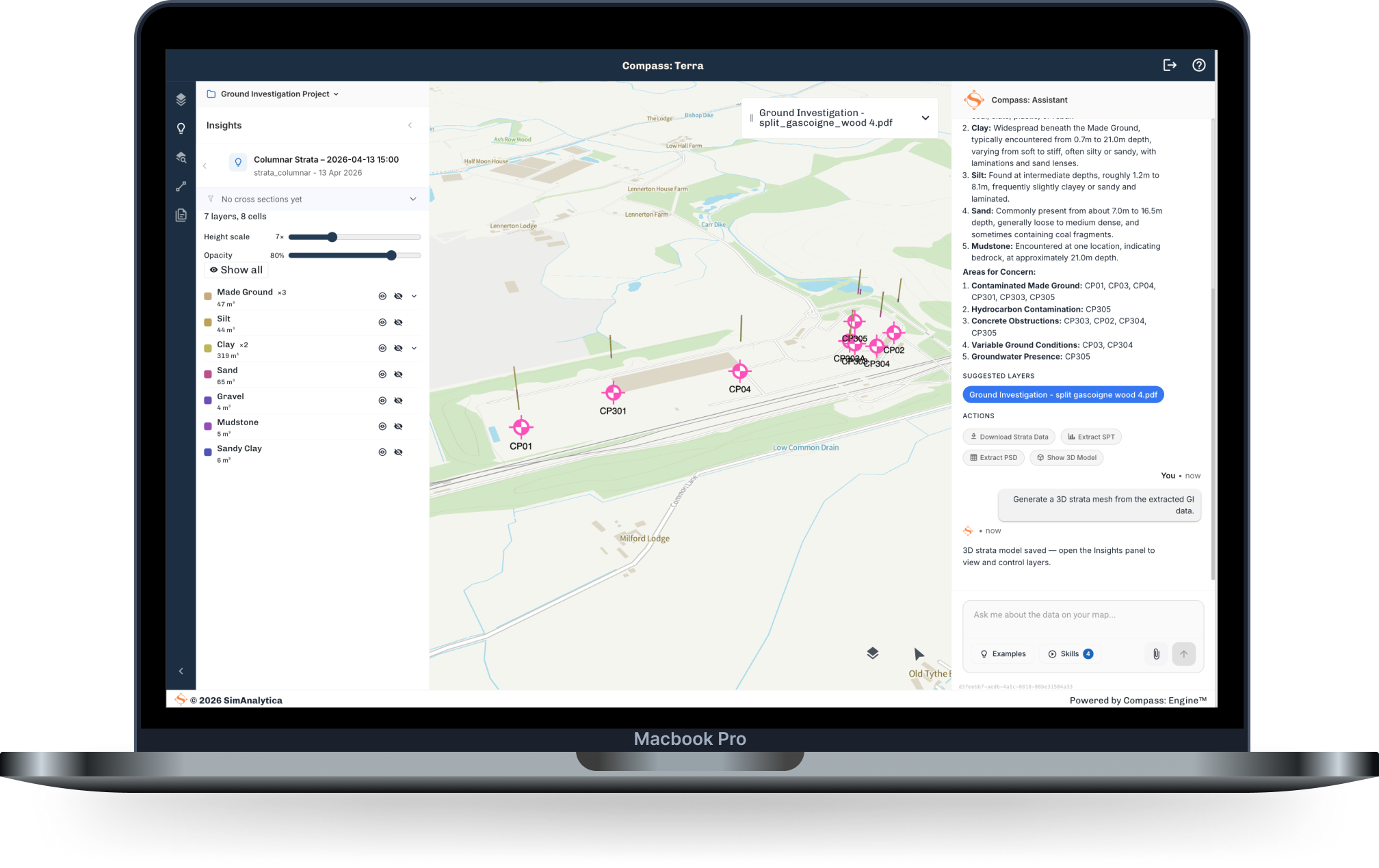 Compass: Terra on MacBook
